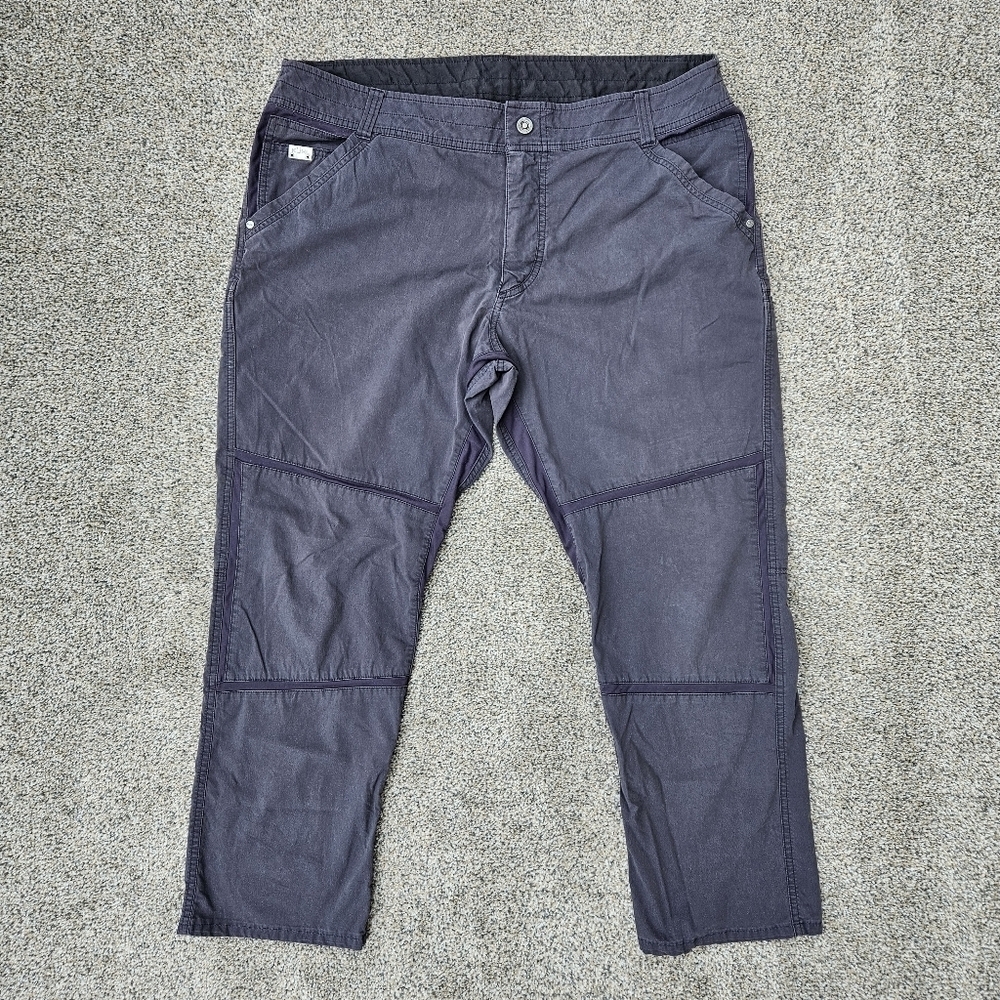 Kuhl Mens Free Radikl Hiking Pants Ink Black Gray Mens Size 38x30